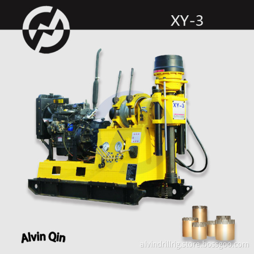 XY-3 portable water well drilling rig mounted on truck